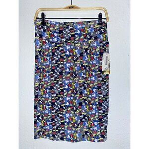 NWT Lularoe Mickey Mouse Print Cassie Skirt  Size S Polyester/Spandex Blend
